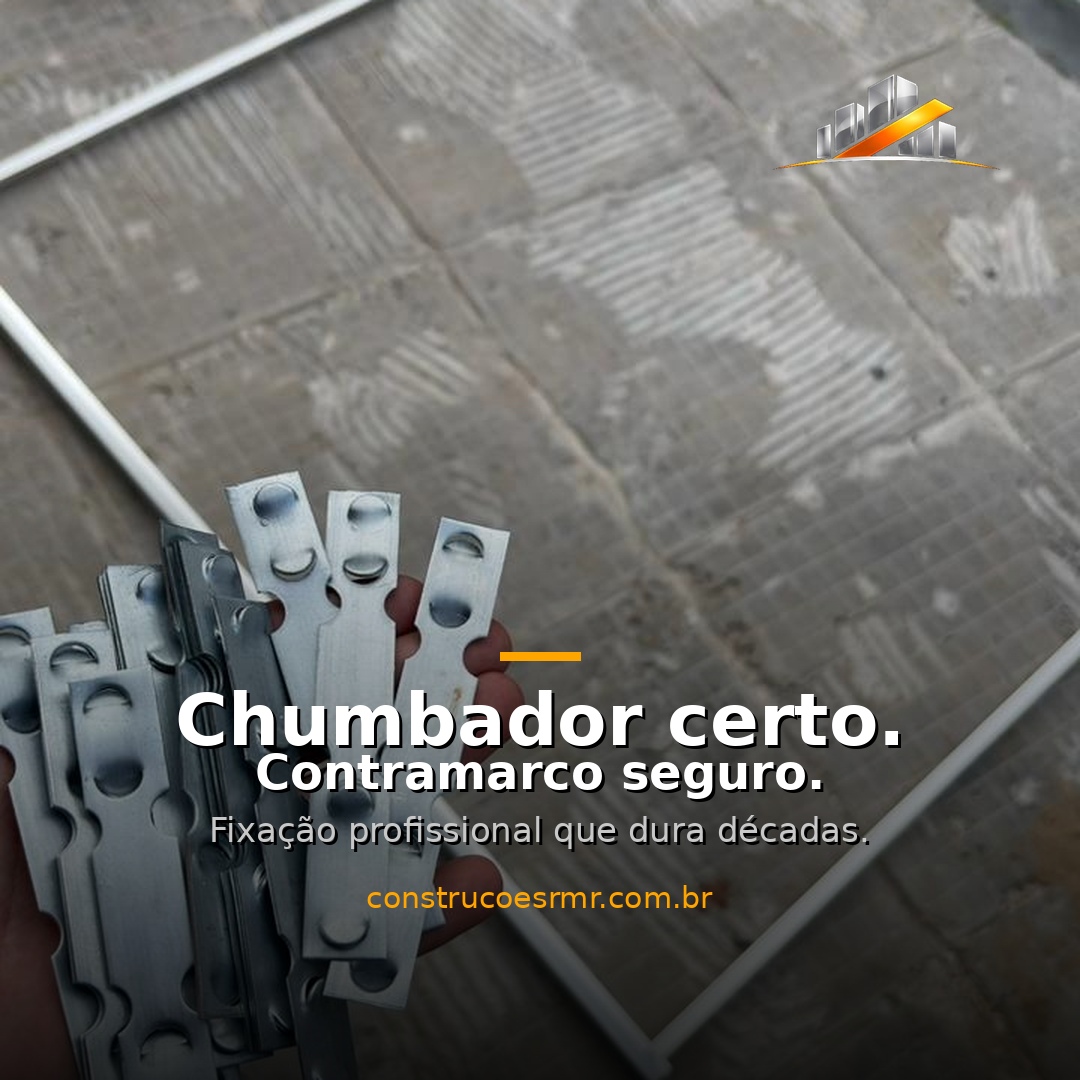 Detalhe de fixação técnica de contramarco